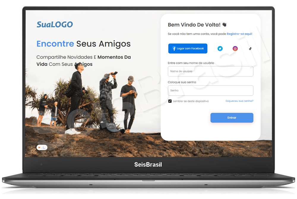 Rede Social em PHP Sistema Administrável