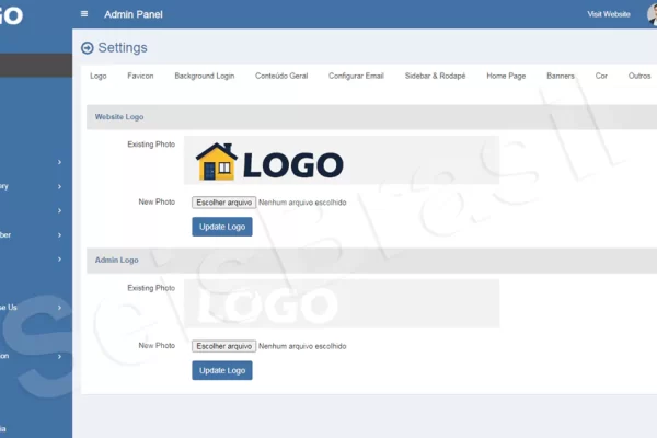 Admin Site para Construção Civil e Arquitetura