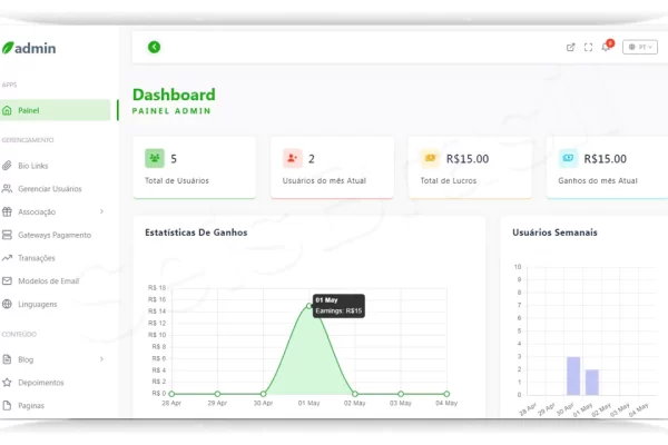 Script Bio Link SaaS